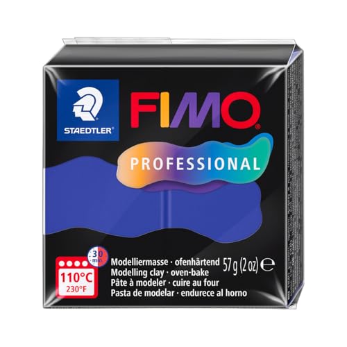 STAEDTLER 8040-3 ST Pâte à modeler Fimo Prof 57 g Bleu roi standard