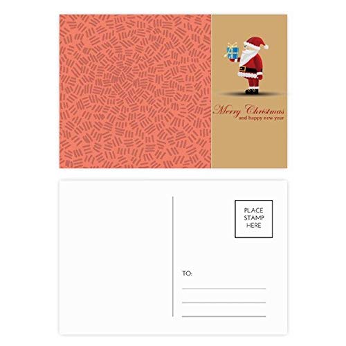Cartes postales Père Noël à rayures pour vos vœux de fin d'année