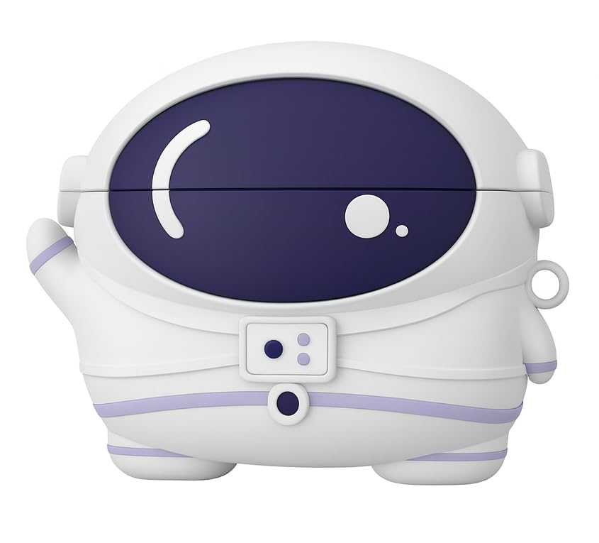 Image of Silicone Case Cover for OnePlus Buds 4 with Heavy Duty Carabiner (Astronaut)