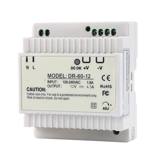 Alimentation sur rail 12V stable et sécurisée de 60W avec interrupteur de coupure