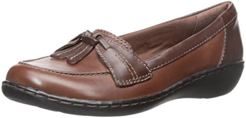 Clarks Women's Ashland Bubble Slip-On Loafer, Brown Multi, 8.5 W US
