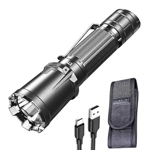 klarus XT11GT Pro 3300 Lumen wiederaufladbare LED Taschenlampe,Superhelle leistungsstarke taktische Taschenlampe für Camping, Wandern und Notfälle