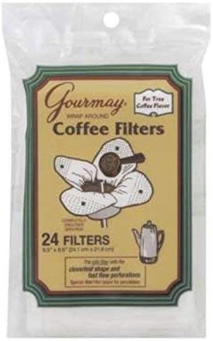Gourmay Wrap Around Coffee Filter for Percolator 4 Packages of 24 Filters