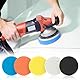DXLing 9tlg Polierschwamm Polierpads 150mm Auto Polierpads Klett Set Waben Polieren Schwämme Wellen Polierschwämme Pads Auto Polishing Pad für Exzenter Poliermaschine Schleifmaschine