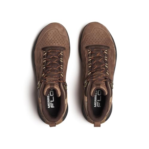 Image of Merrell Men's Moab Speed 2 Ltr Mid Wp Sneaker, brown, 9 | Hiking Boots