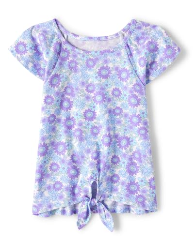 Image of Short Sleeve Tie Front Top