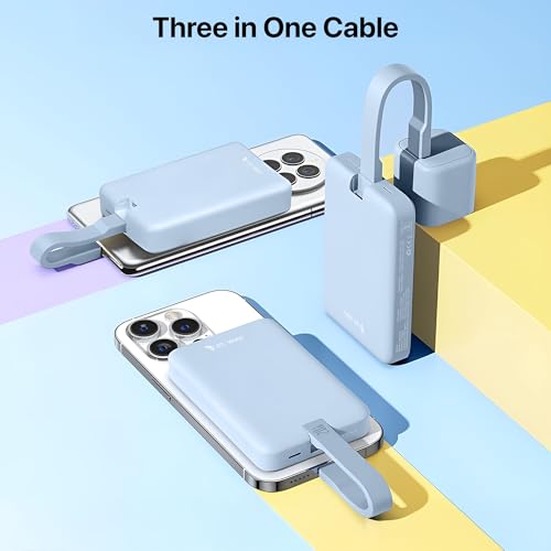 Image of DR VAKU 10000mAh Magnetic Wireless Power Bank for iPhone 17 /16 /15 /14 /13 Series iWatch & Airpods 15w Magsafe & 22.5w PD with L Cable Fast Charging (Input & Output) Lithium Polymer Battery