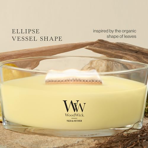 Image of Woodwick Yuzu & Vetiver Ellipse Candle