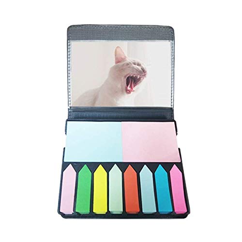 Autocollant note chat blanc pour marquer vos pages de lecture