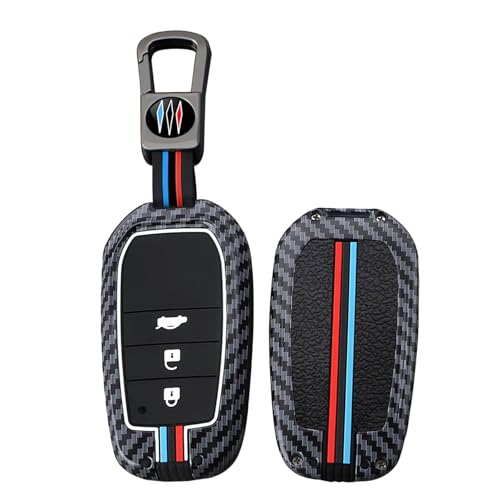 Housse de clé Toyota carbone rouge idée cadeau utile pour passionné automobile