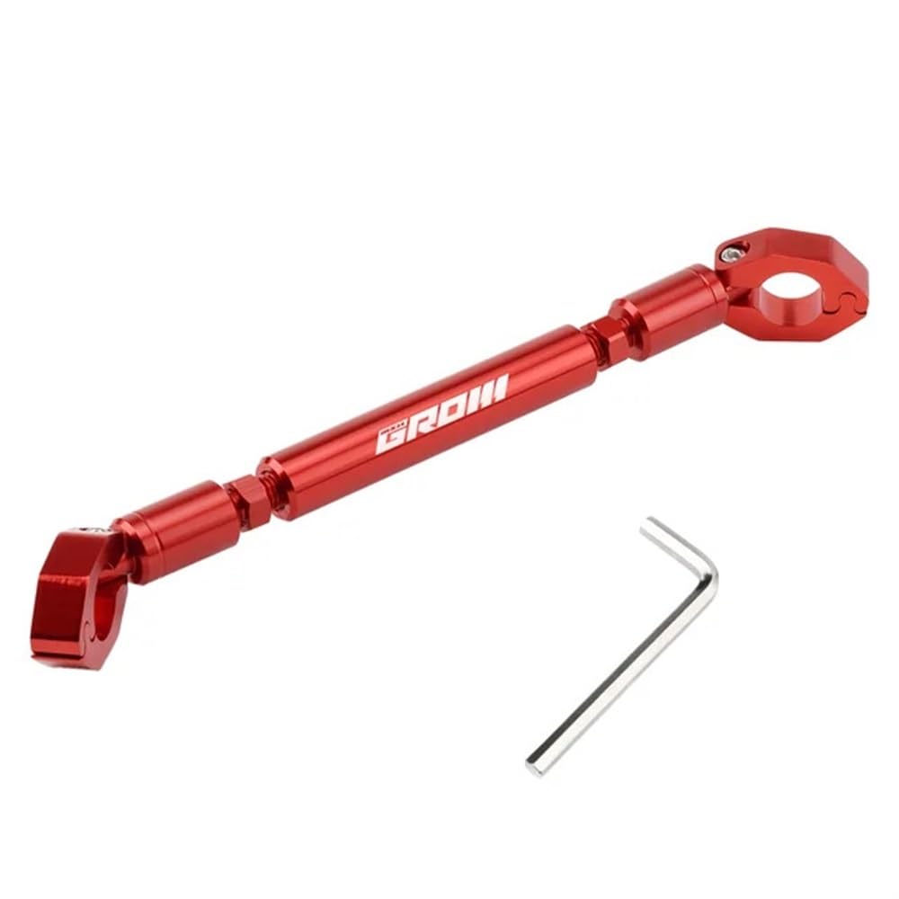 Motorrad Balance Lenker Für H&ONDA MSX 125 MSX125 GR&OM SF Telefon Halterung Einstellbare Multifunktions Querstange Lenker Balance Bar(Red)