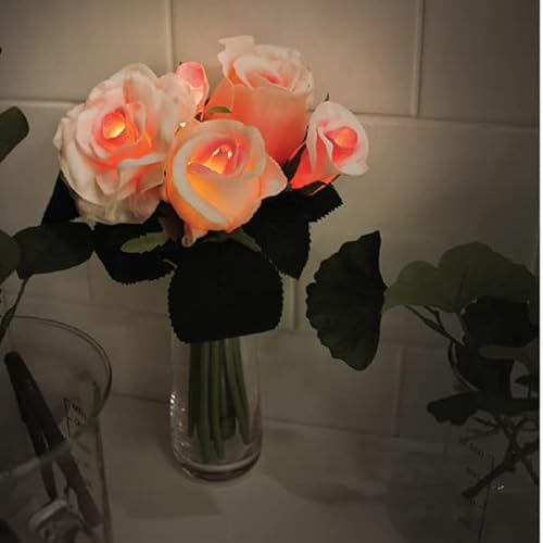 VIA K STUDIO ローズ ブーケ LED 花束 造花 【ZIPで紹介】 ライト 韓国 インテリア ベイビーピンク 国内正規品 [5]