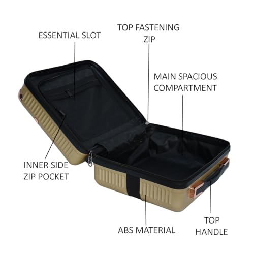 Image of ESBEDA Makeup Vanity Bag Hard Shell Vanity Cases For Women Portable Water Proof Cosmetic Travel Case, Toiletry Case With Zipper Cosmetic Bag, Hand Luggage Cosmetic Case
