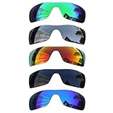 Acefrog 5ピース 偏光交換レンズ Oakley Batwolf OO9101 サングラス用 完璧なフィット感 飛散防止 傷防止 バリューパック