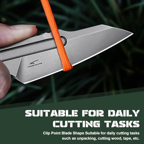 Kizer Cobbler Fixed Blade Knife with Sheath, 2.89 Inch D2 Steel Lightweight EDC Knife, D2 Handle Fixed Blade Hunting Knives, Small Survival Camping Knives, 1057A1