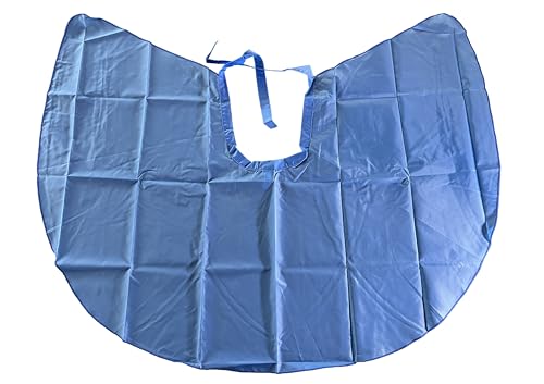 niavida Frisierumhang kurz zum Binden Auskämm-Umhang ca. 96 x 78 Royal blau waschbar leicht + formschön für Haar, Kosmetik und Styling (71B roy blau)