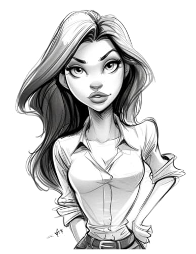 Career Caricatures: Model, Influencer, Celebrity, Actress: A4* Soft Cover Lined Notebook