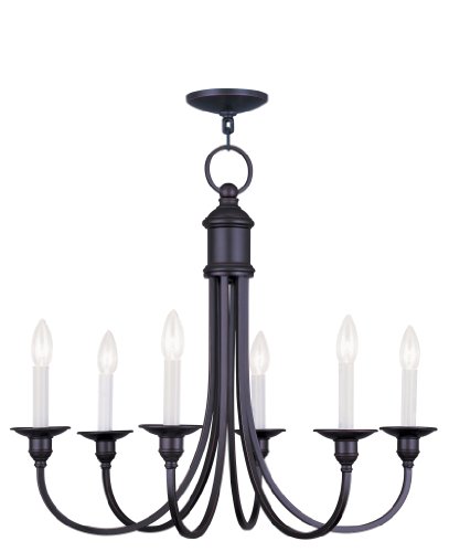 Get Special Price Livex Lighting 5146-67 Cranford 6-Light Chandelier, Olde Bronze Review Discount Livex Lighting 5146-67 Cranford 6-Light Chandelier, Olde Bronze