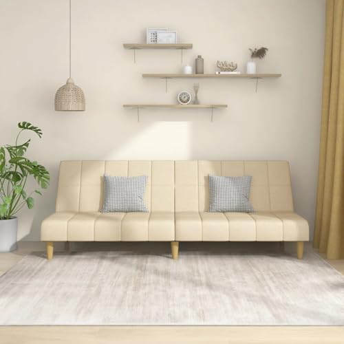 Funzione salvaspazio 2 in 1: il divano letto può essere trasformato da 2 posti compatti a 2 posti in una superficie larga 200 x 100 cm, due schienali separati si adattano in modo flessibile al pisolino o al letto matrimoniale, risparmiando spazio prezioso in piccoli appartamenti