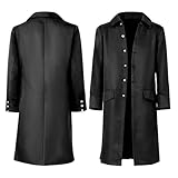 Mens Medieval Pirate Jacket Steampunk Captain Trench Coat Victorian Frock Coat Colonial Halloween Masquerade Jacket