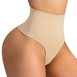 Tummy Control Thong Shapewear for Women Thong Girdle Body Shaper Mid Waist Seamless Shaping Panties Underwear