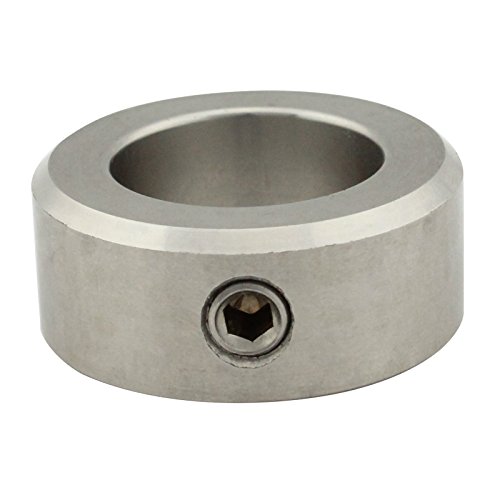 Stellringe für Welle/Achse - Innen-Ø = 10 mm [A10] - (10 Stück) - DIN 705 Form A - mit Gewindestift (DIN 914, mit Spitze) - Edelstahl A2 (V2A) - SC705 | SC-Normteile Cover
