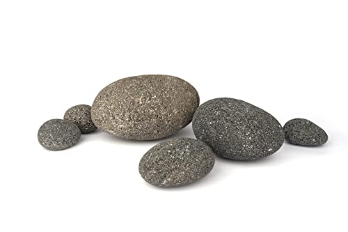 Image of LANDEN Taiji Stone Natural Rocks(18lbs, 2~9 inches,6pcs) for Aquascape and Bonsai, Aquarium, Paludarium, Fish Tank Decoration Rocks, Landscaping Model Stone