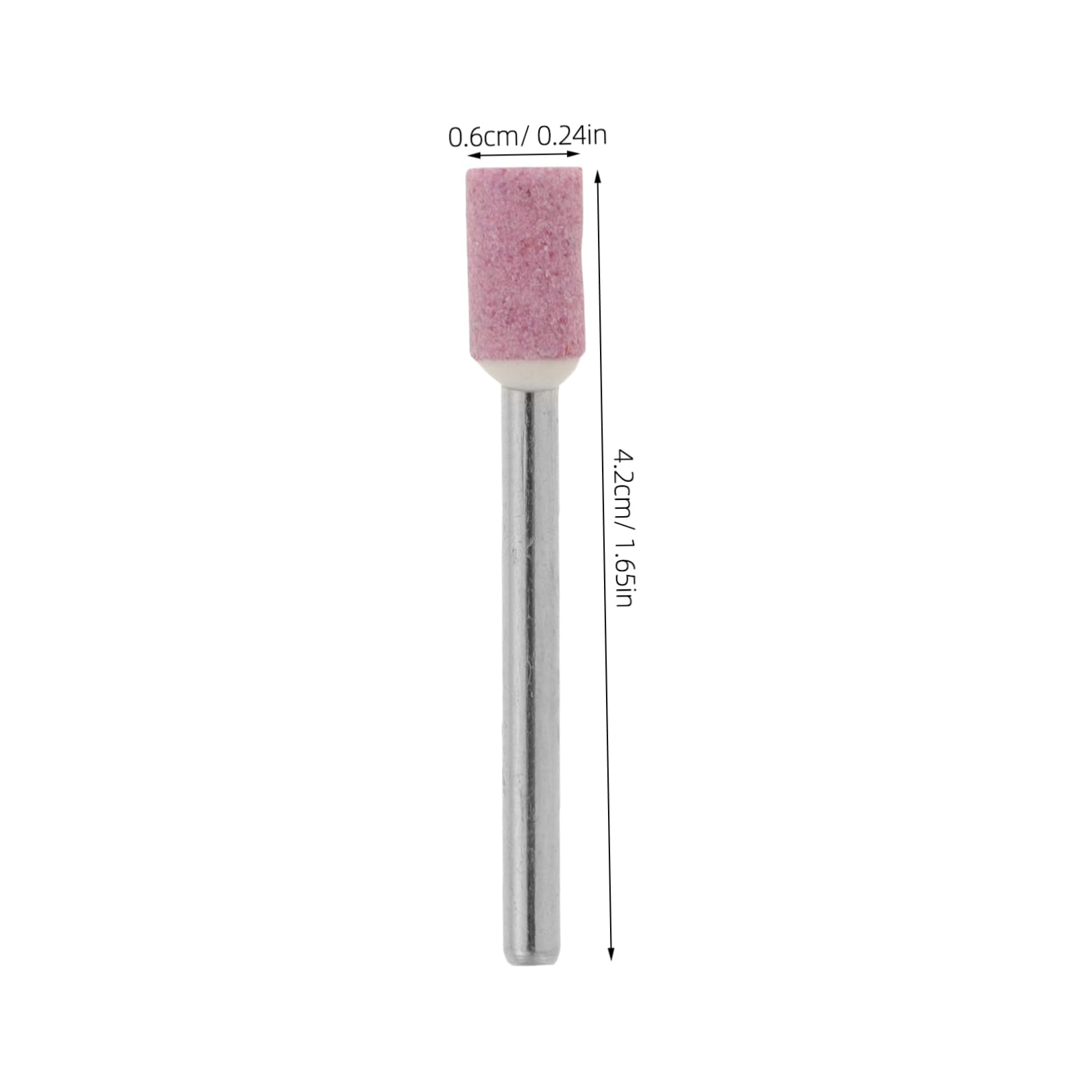 50 Pezzi Mole Trapano in Lega di Zinco e Selce Rosa Punte Abrasive Professionali Appuntite per Smerigliatura e Incisione Utensili Rotanti