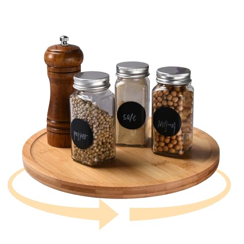 Prosumer's Choice Bamboo Lazy Susan Spinning Organizer Turntable ...