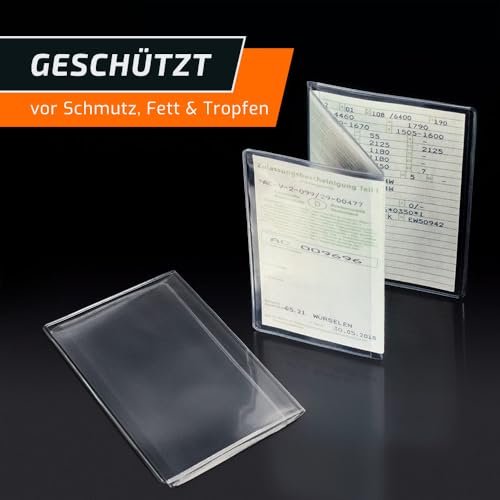 schildEVO Fahrzeugschein Hülle 3-teilig | Schutzhülle | KFZ Schein Mappe | Führerschein Tasche | Kartenhalter Schutzfolie