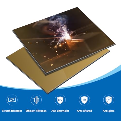 Lente de vidrio endurecido para soldar 4.5 x 5.25 pulg TRQWH miniatura 2