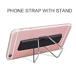Phone Strap, CISID 4 Pcs Phone Finger Holder Back of Phone Grip with Stand Suitable for iPhone Samsung and Most Smartphones(Black Black Silver Rose Gold 4PCS) - Image 2