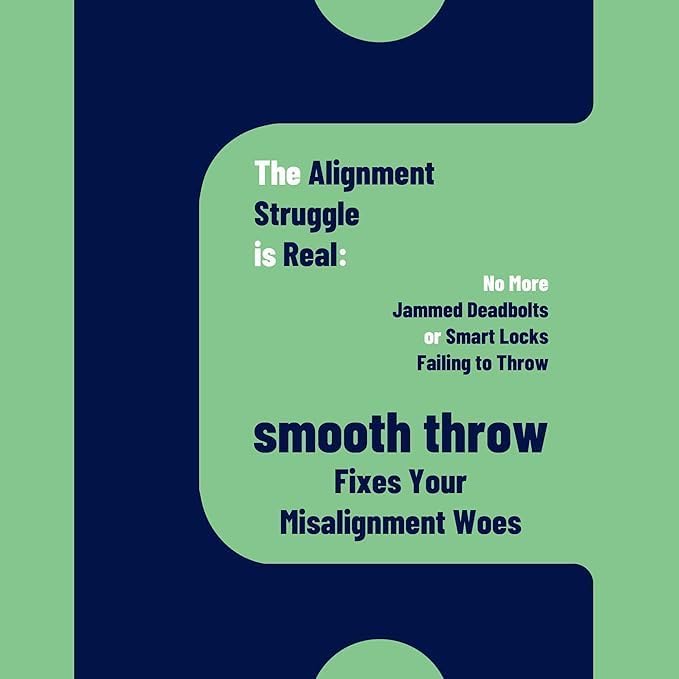 Miniatura 3 de Placa de golpeo ajustable para puertas exteriores, agujero grande para cerrojos y cerraduras electrónicas, placa de seguridad para el hogar y el