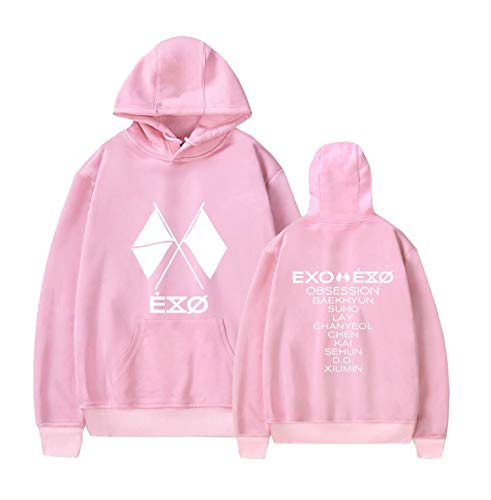 Xkpopfans EXO Hoodie New Album OBSESSION Pullover Baekhyun Suho Lay Xiumin Sweatshirt