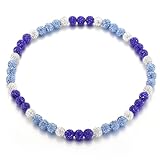 Yankees Dodgers Blue Jays Cubs Baseball Beaded Necklace for Men Rhinestone Baseball Drip Accessories Navy Blue Light Blue White Diamond Ice Collection Chain Necklace Cool Fun Gifts for baseball Player Team Lover