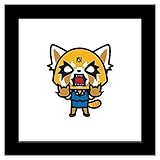 Trends International Gallery Pops Sanrio Aggretsuko - Rage Retsuko Wall Art Wall Poster, 12.00' x 12.00', Black Frame Version