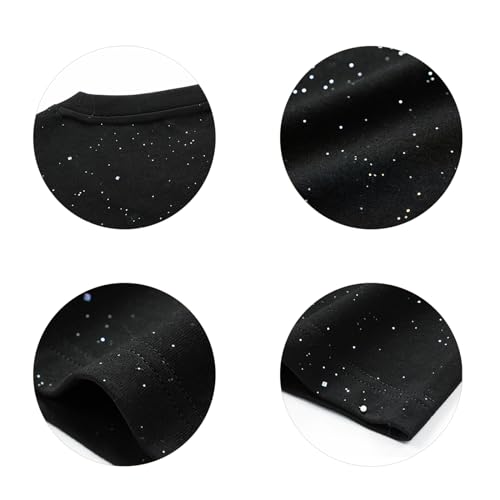 Weiyuqi Oversized Sparkly Sequin Shirts for Men Sparkly Bling Tshirts Trendy Loose Casual Basic Tees Streetwear Baggy Tops 6