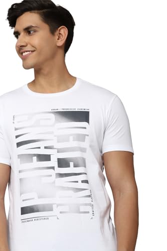 Image of Louis Philippe Men's Cotton Slim Fit T-Shirt