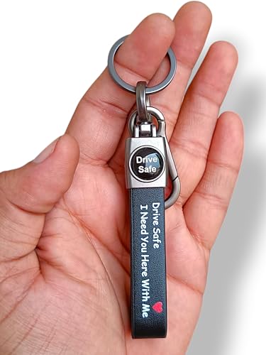 Image of Zuno Leather Keychain for Bike Car Home and Office Keys | Stylish Key Ring for Men and Women | Key Holder for Bags Wallets and Travel Accessories | Ideal Gift for Him Her