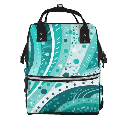 Sac à dos à langer avec poches isothermes et grande capacité momie