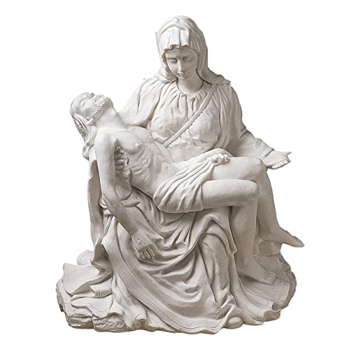 Statue de La Piété cadeau d'art classique Design Toscano blanc - 2