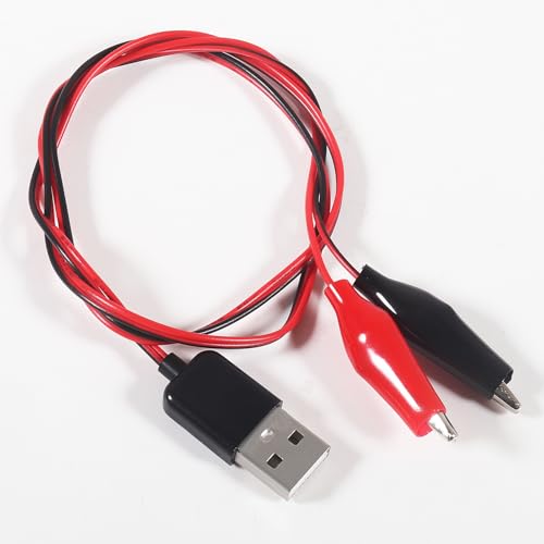 Image of 12PCS Alligator Clip to USB Male Female USB to Alligator Clip Adapter Adapter Cable Alligator Clip to USB for Electrical Testing(6 Male +6 Female)