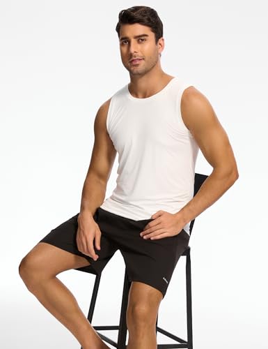 GYS Bamboo Viscose Mens Tank Top, Casual Sleeveless Undershirt, Quick Dry Lightweight Muscle Shirts, Soft Men's Pajama Tops4
