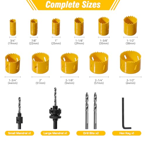 KATA M42 Bi-Metal Hole Saw Kit