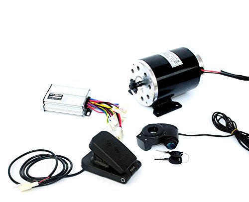 36V48V 1000W UNITE MOTOR gebürstet Motor MY1020 mit Controller und Drossel Elektro Motorrad MX500 Upgrade Motor Kit (48V Pedal kit)