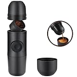 70mL Manual Coffee Machine Mini Portable Ground Coffee Espresso Machine Hand Operated Coffee Maker for Camping Hiking