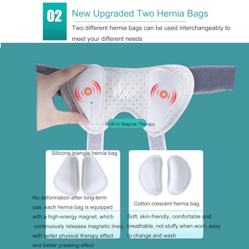 Faja para Hernia para Hombre y Mujer con Almohadillas Removibles miniatura 3