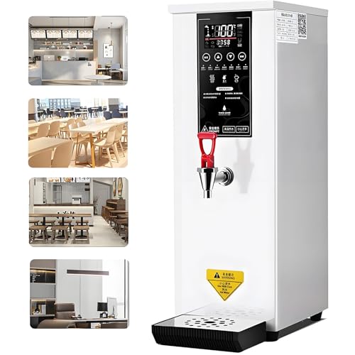 8L Commercial Hot Water Dispenser, Electric Water Boiler with Adjustable Temperature 86-212℉, Fast Heating for Tea &amp; Coffee, LCD Display, Ideal for Restaurant &amp; Office Use, White