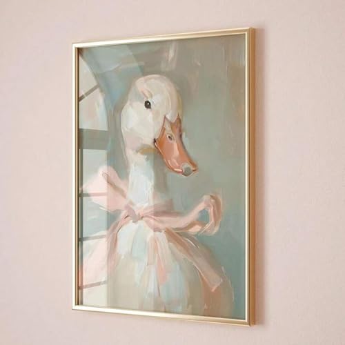Affiche canard rétro et mignon pour déco chambre preppy esthétique vintage 60x80cm