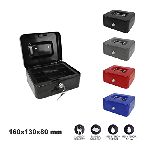 CRISCOLOR Geldkassette schwarz 160 x 130 x 80 mm